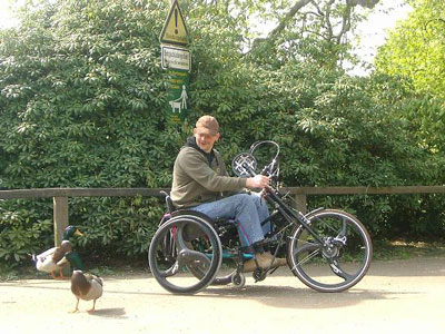 ハンドバイクの写真その１