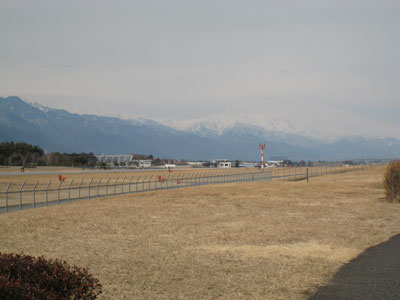 遠くの山々がきれいです
